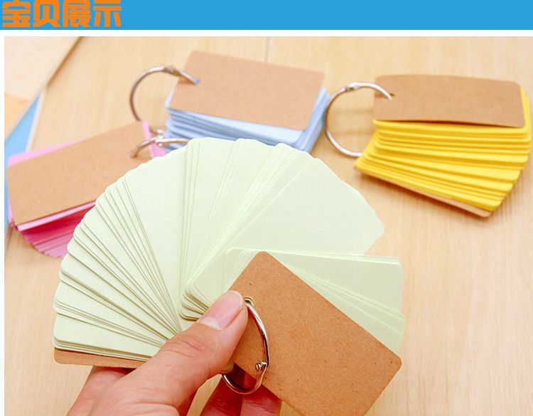 糖果色创意口袋本铁圈口袋便签本随身便签复古小本子学生详情6