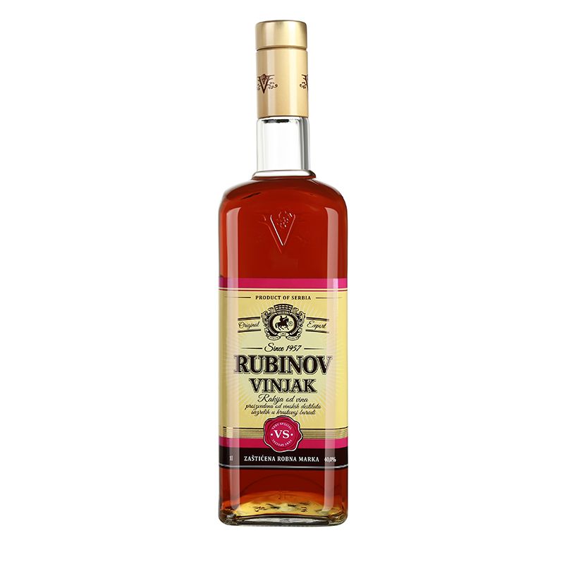 Serbian Brandy Lubin Brandy Oak Barrel 2 Years Old Original Bottle Imported Single Load details Picture