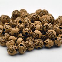 DIY accessories Handmade beaded material Earrings fascinator imitation wood beaded ware 423525