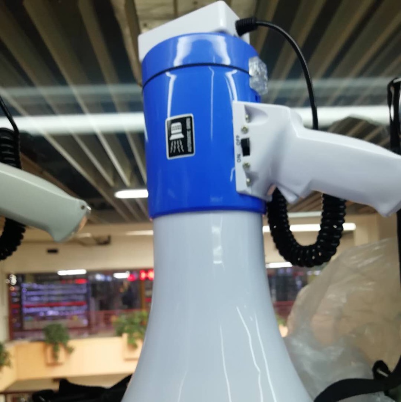 10S Blue And White With Usb Hawking Artifact Large Horn Handheld Loudspeaker Market Special Item Number -19574 full figure