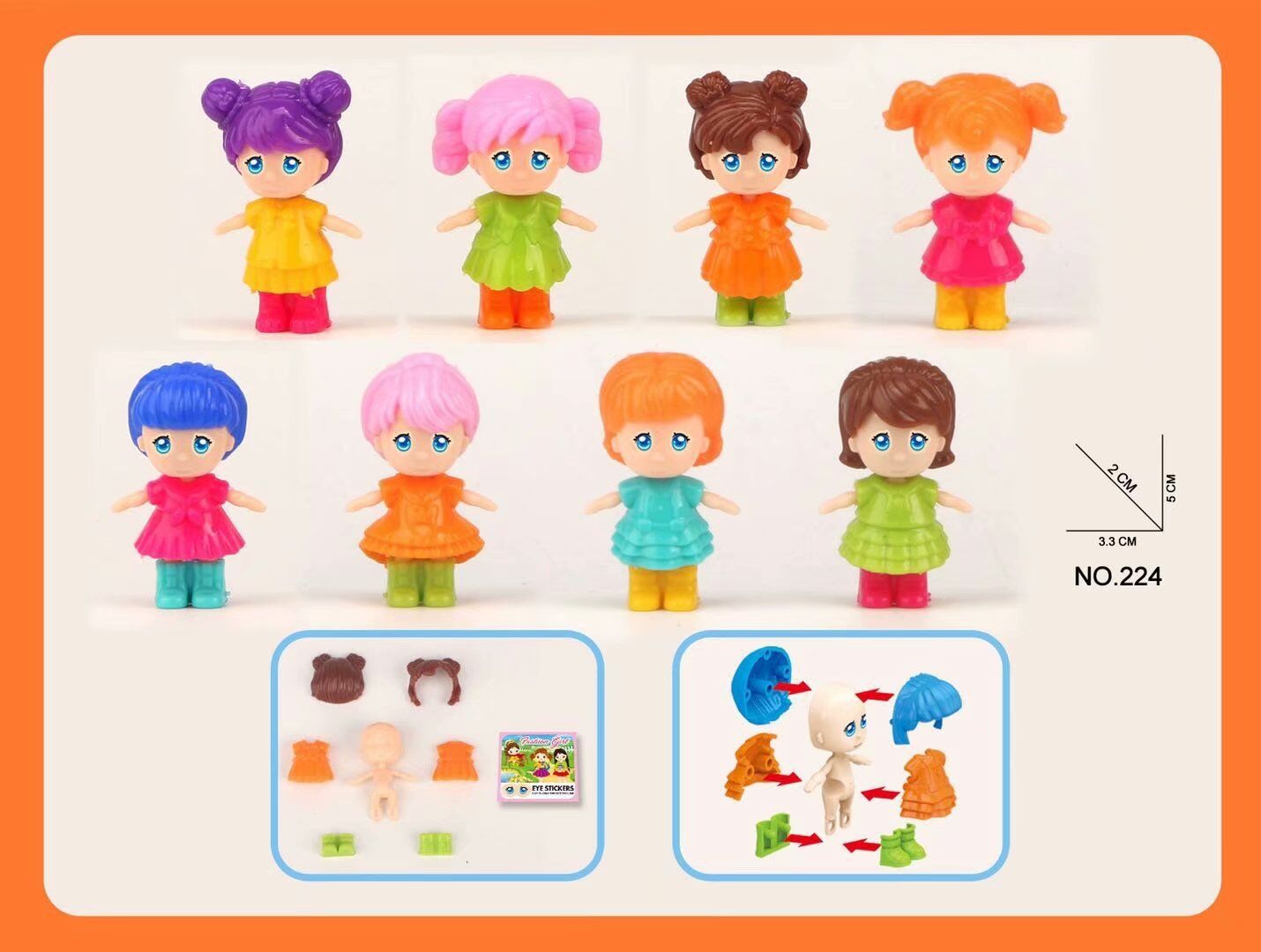 Assemble the little girl