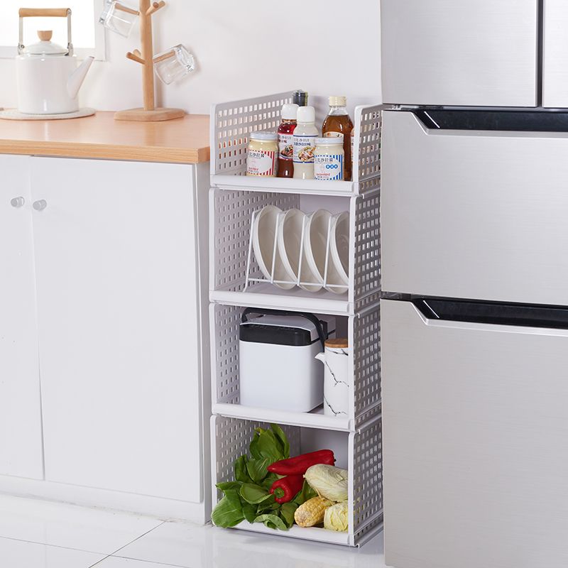 Short size 33.5*45*13 wardrobe storage rack, layered cabinet partition storage wonder, plastic wardrobe organization rack, dormitory drawer-type storage rack Application Scenario