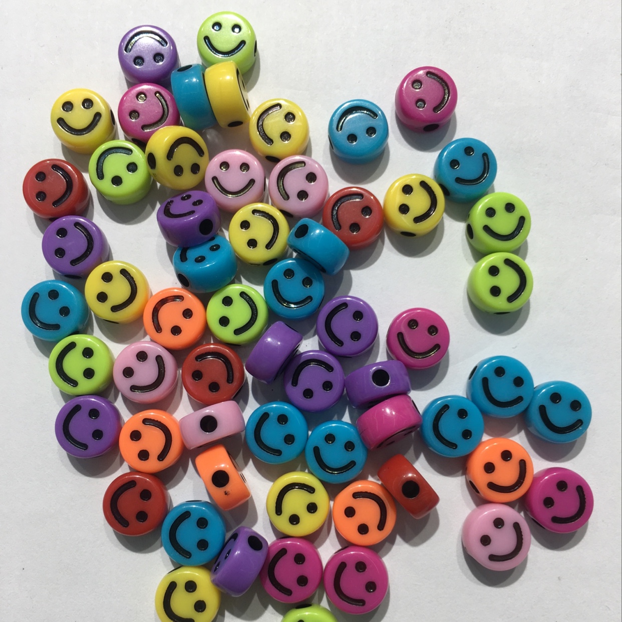 10mm double-sided Acrylic smiley face