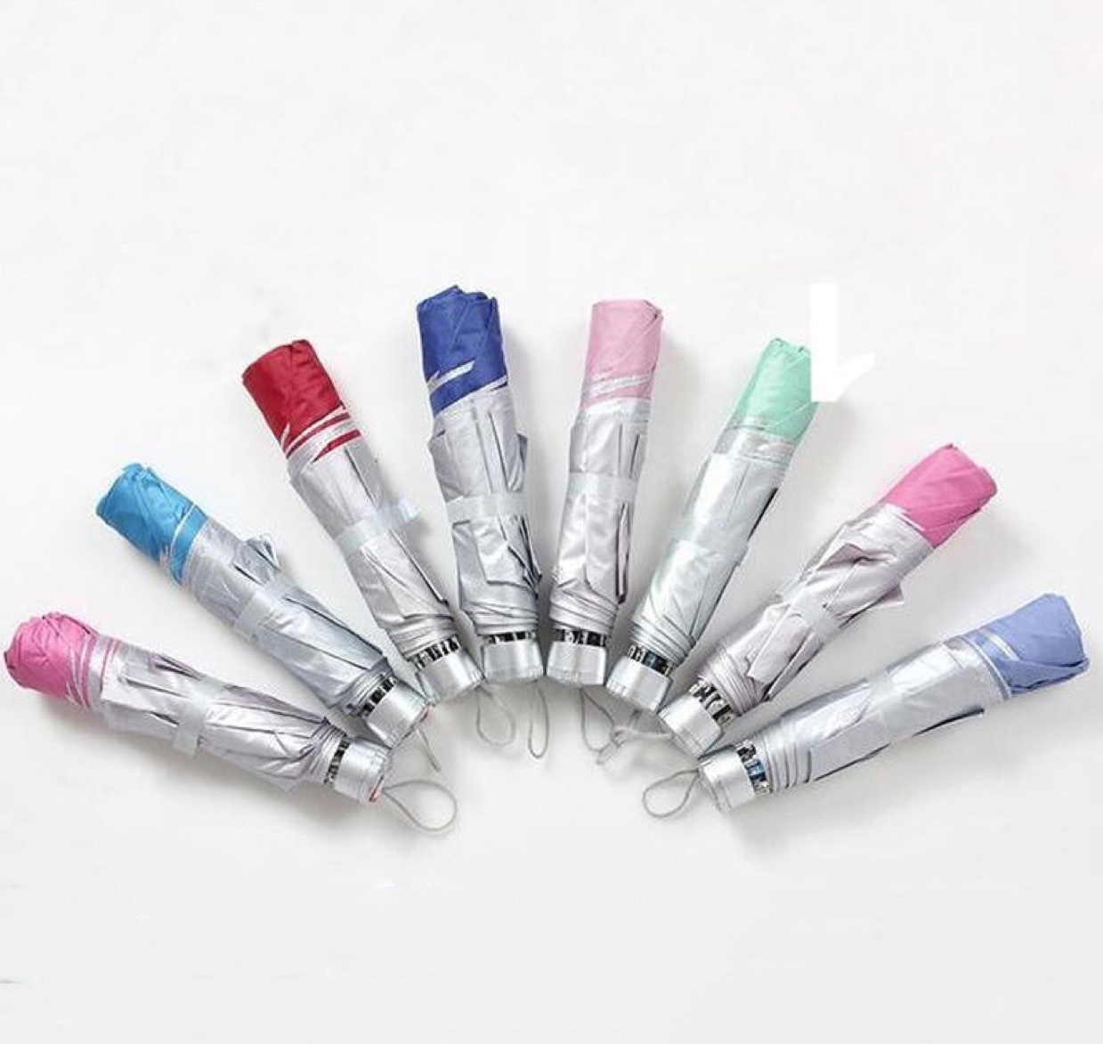 7k银胶伞 遮阳伞 三折伞 外贸伞