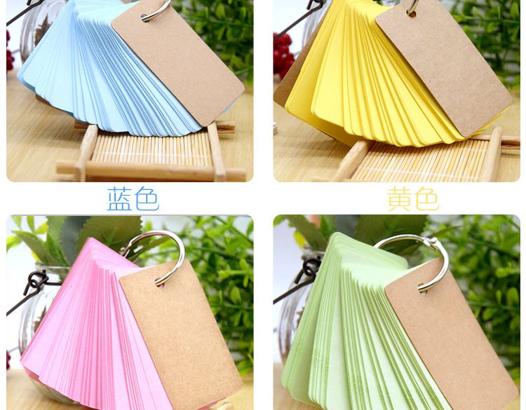 糖果色创意口袋本铁圈口袋便签本随身便签复古小本子学生详情2