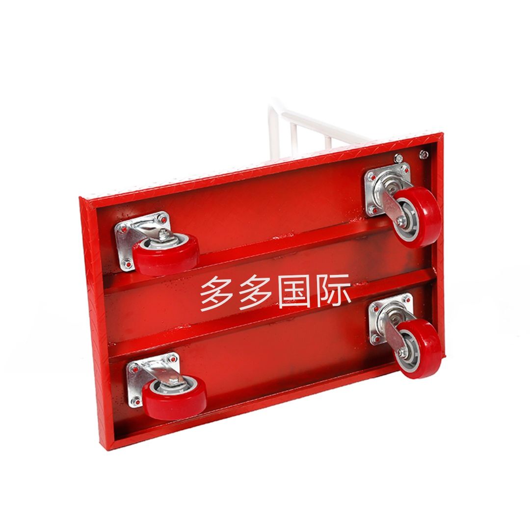 Thickened steel plate flatbed cart, handcart, heavy-duty warehouse handling vehicle, with a load capacity of 500 kilograms detail image 5