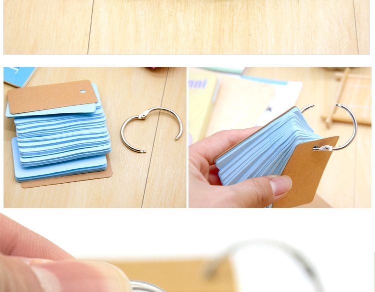 糖果色创意口袋本铁圈口袋便签本随身便签复古小本子学生详情4