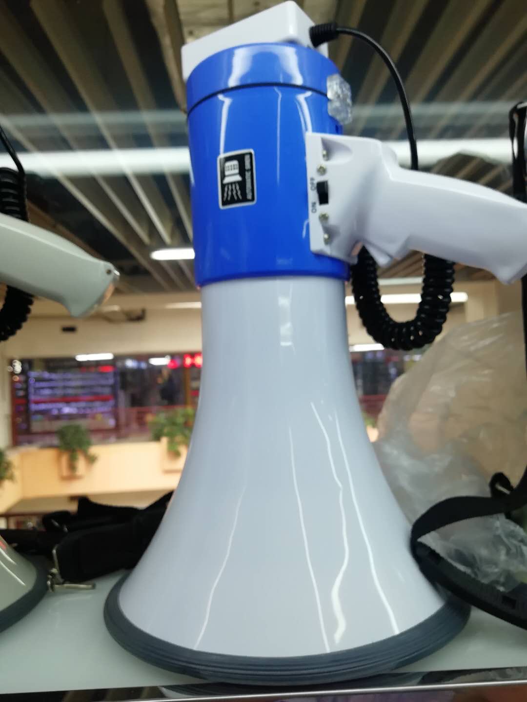 10S Blue And White With Usb Hawking Artifact Large Horn Handheld Loudspeaker Market Special Item Number -19574 details Picture
