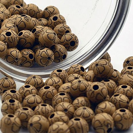 Diy Accessories Handmade Beaded Material Earpiece Headpiece Imitation Wood Beads 2354123