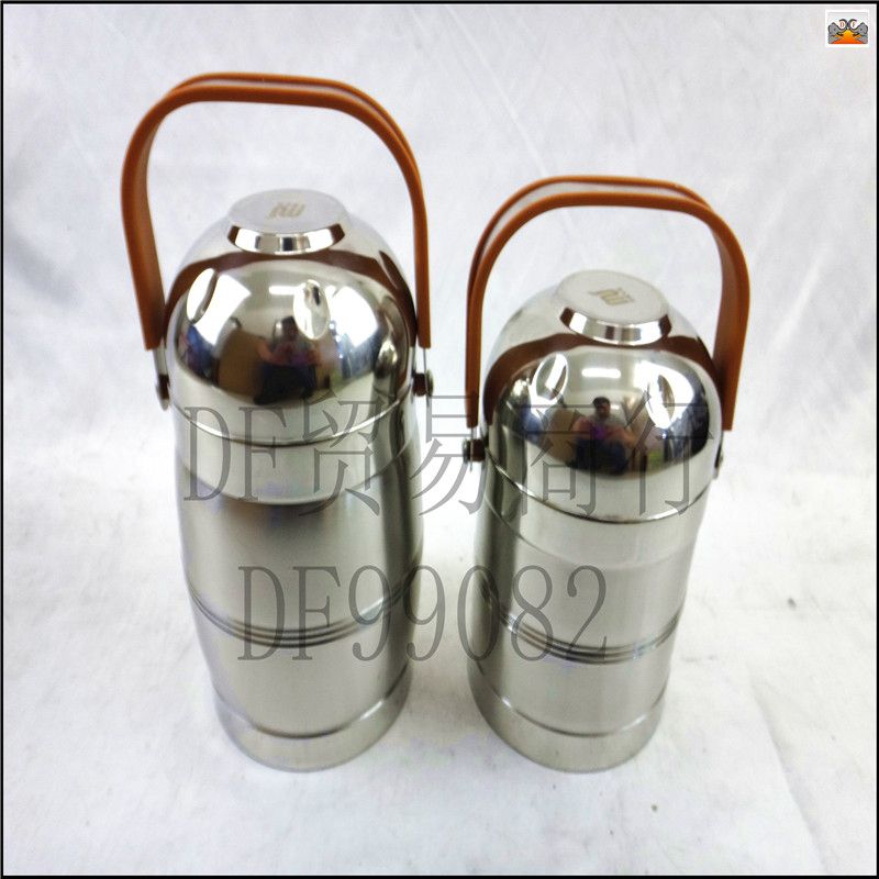 DF99082 Stainless steel insulated lunch box Large capacity insulated rice bucket Double vacuum cooker multi-layer lunch box for adult students DF TRADING HOUSE