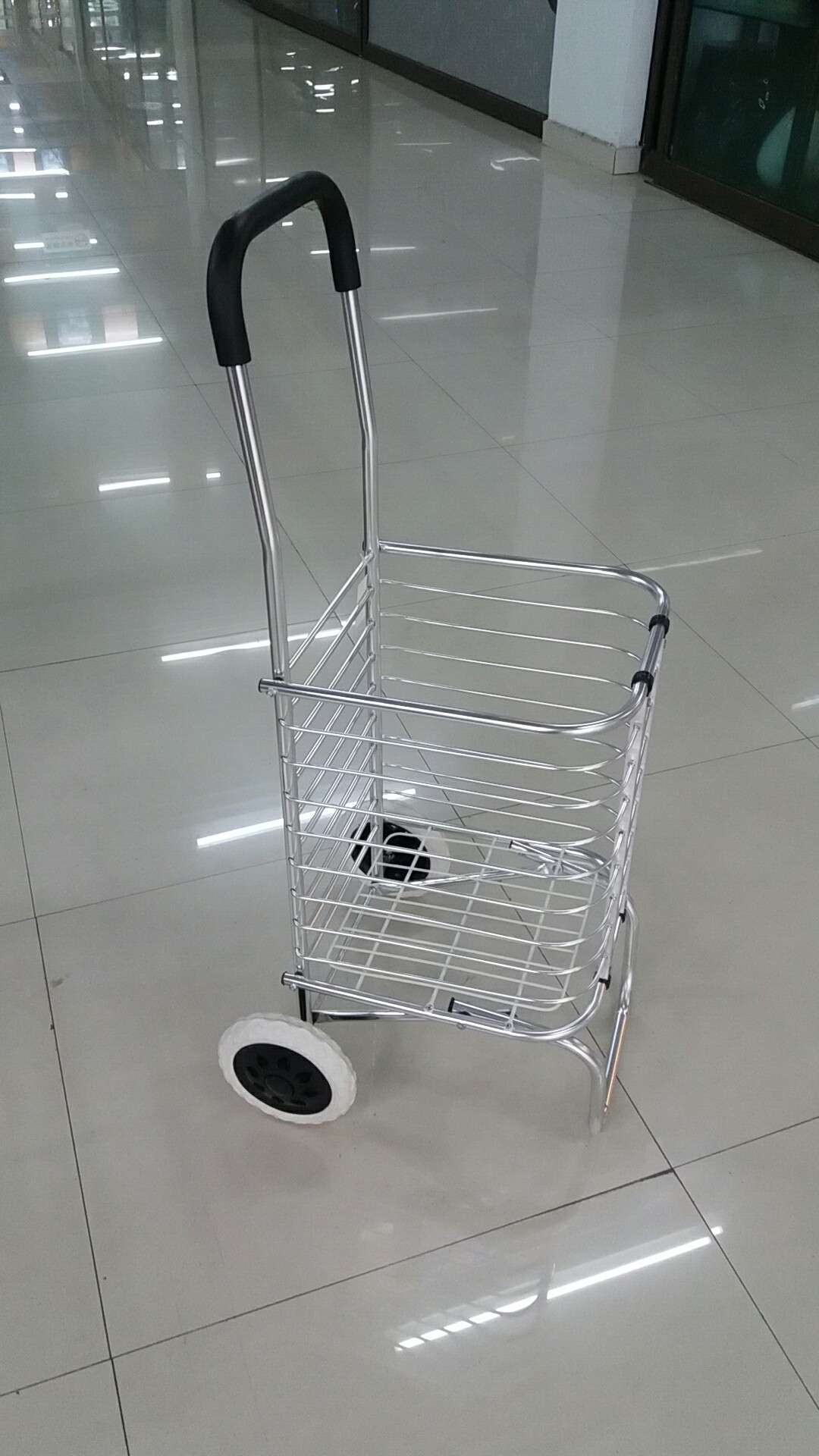 Foldable aluminum shopping cart, shopping basket, shopping basket detail image 2
