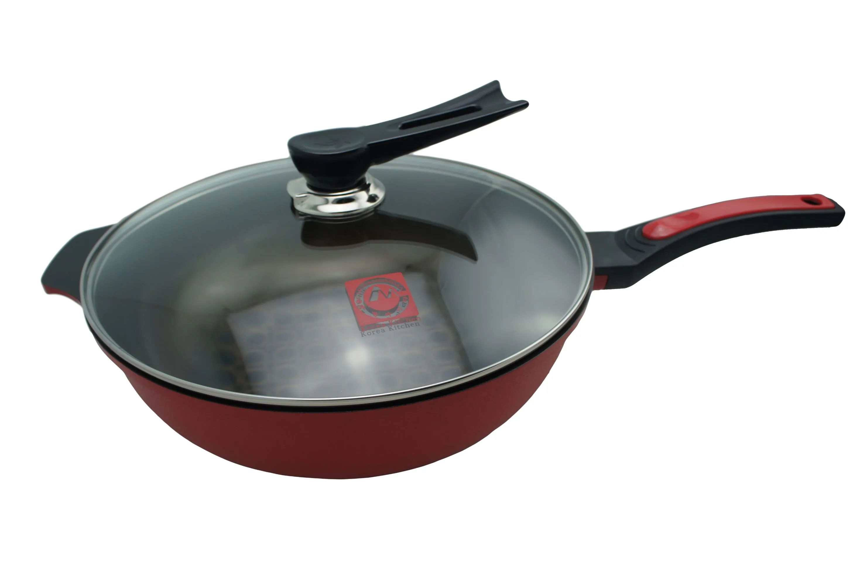 Non-stick frying pan and flat pan set, stainless steel frying pan and wok, multi-functional kitchen stew pot, household frying and wok, durable detail image 4