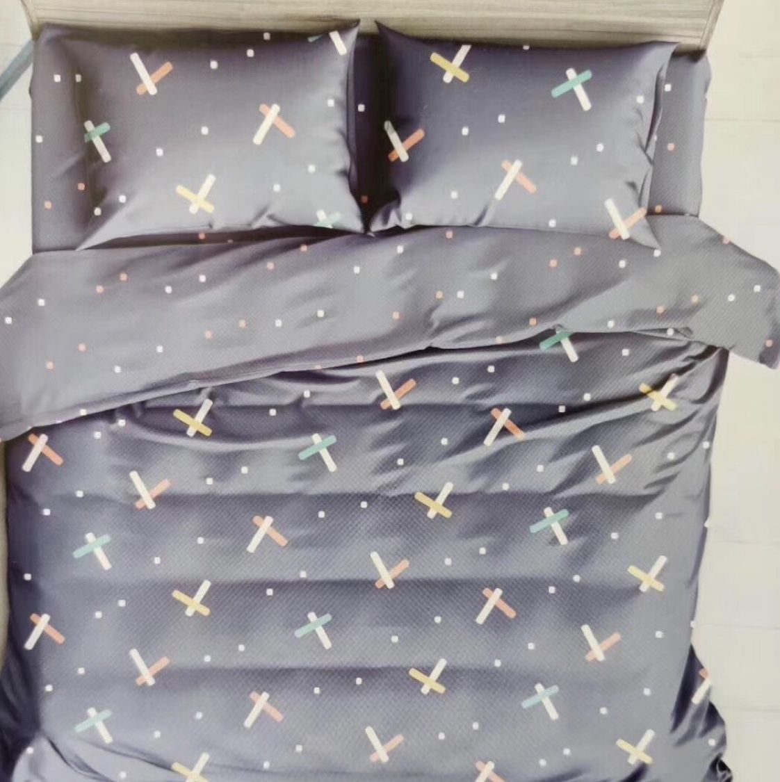 简约北欧纯棉床上用品四件套全棉床单被套被子被单床品150*200详情图4