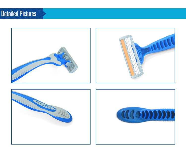 Factory direct sales: 8-piece men's style with 3-layer blade heads and sliders, made of imported materials detail image 4