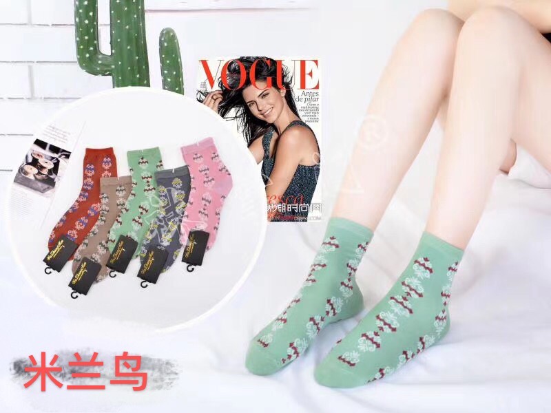 女袜外贸A008白底实物图