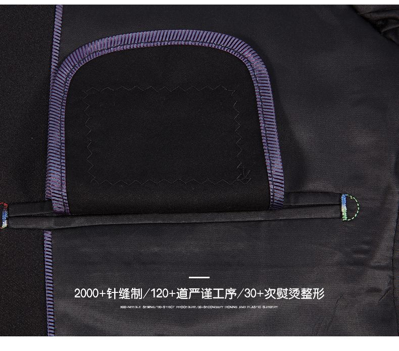 Men's professional best man suit, Korean version of groom's wedding dress, formal coat, slim and casual small suit for men detail image 10