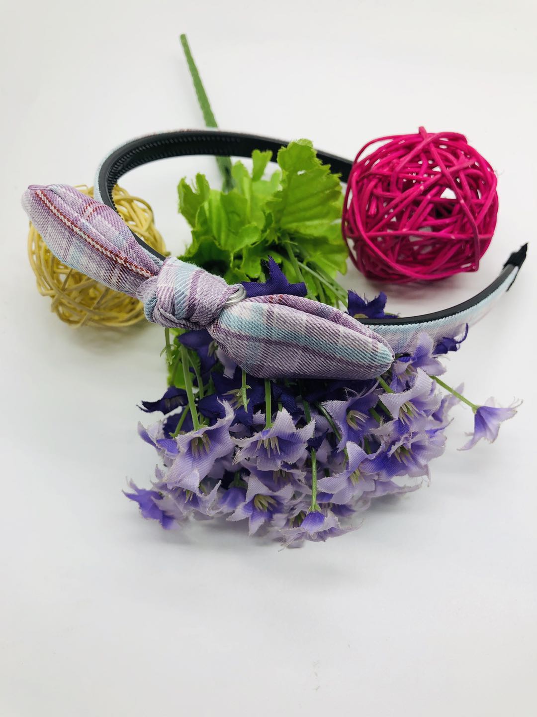 New high-quality Korean bow children's small scented fabric pleated large bow girls' hair band headband accessories Application Scenario