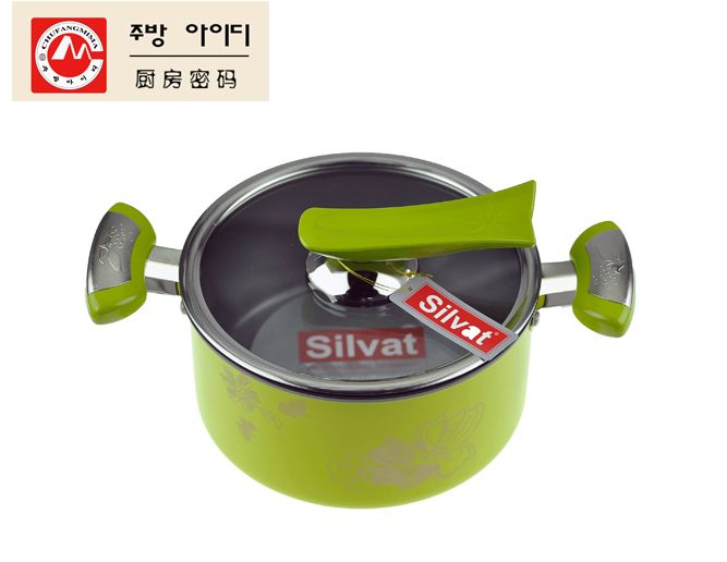 厨房密码 韩国原装进口 绿色安心功能双柄炖锅28cm详情3