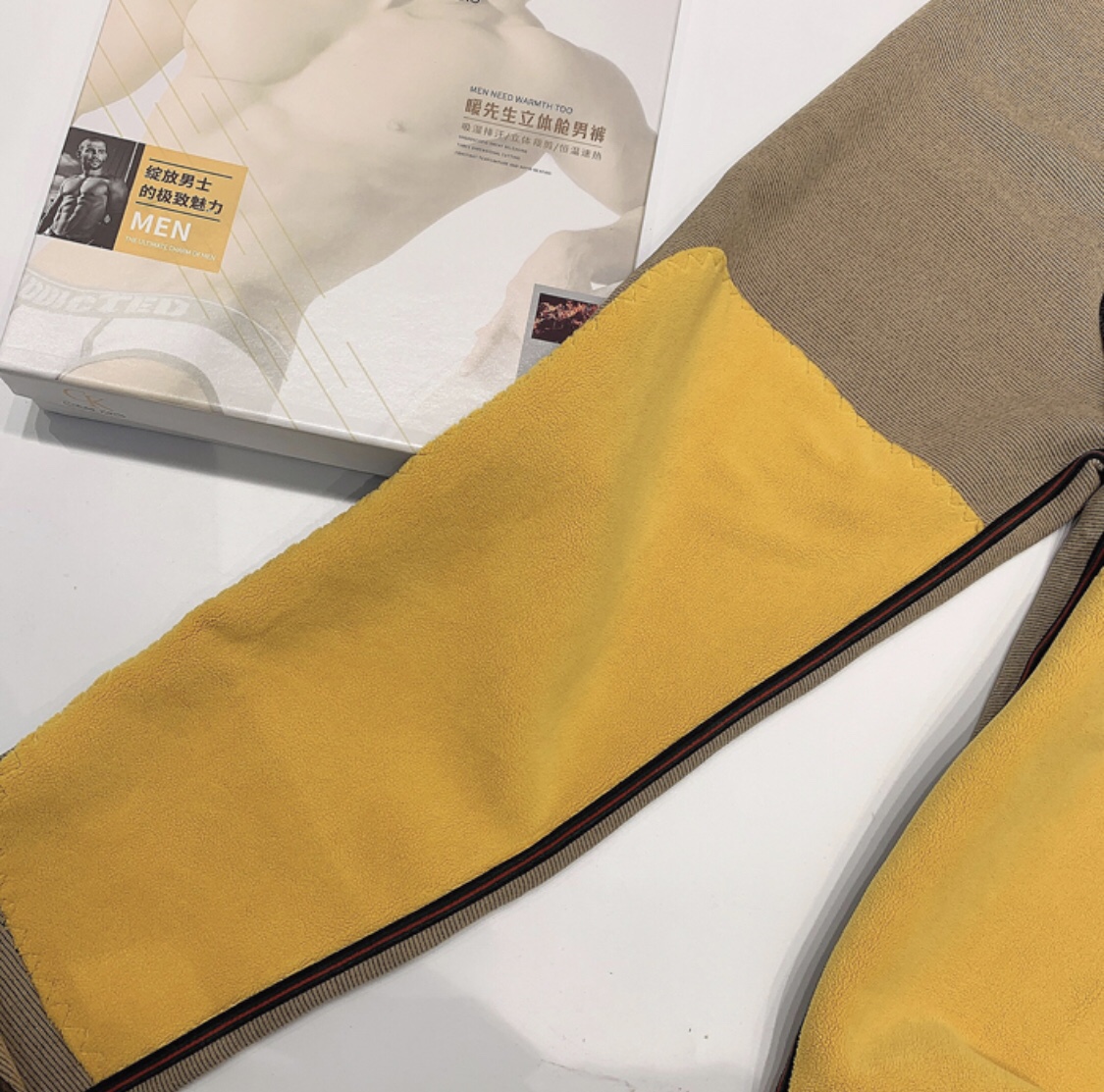 男士保暖裤细节图