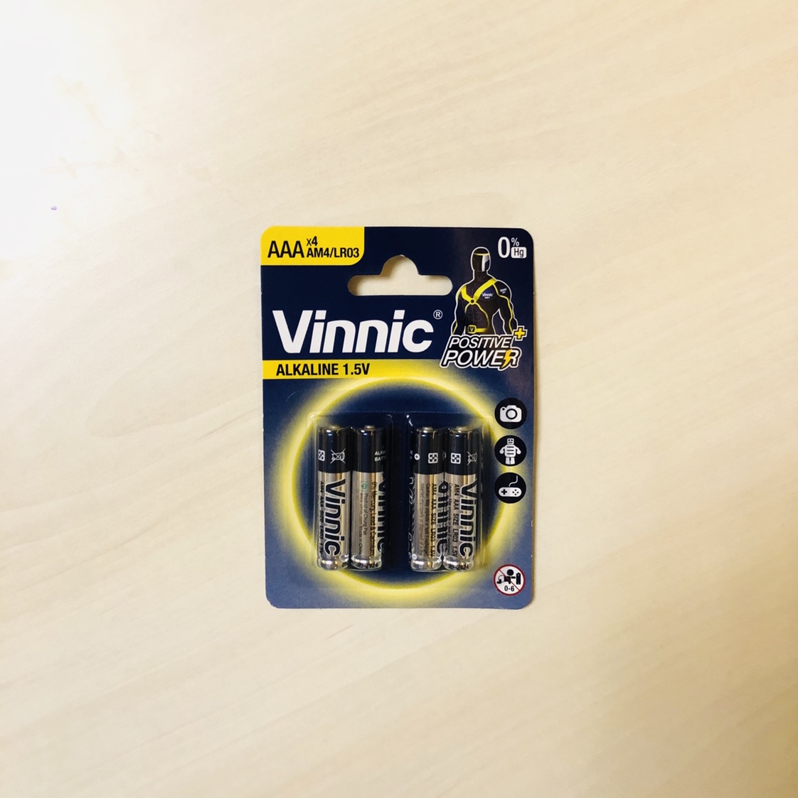 VINNIC Silver Warrior High capacity Alkaline 7 battery four cards thumbnail