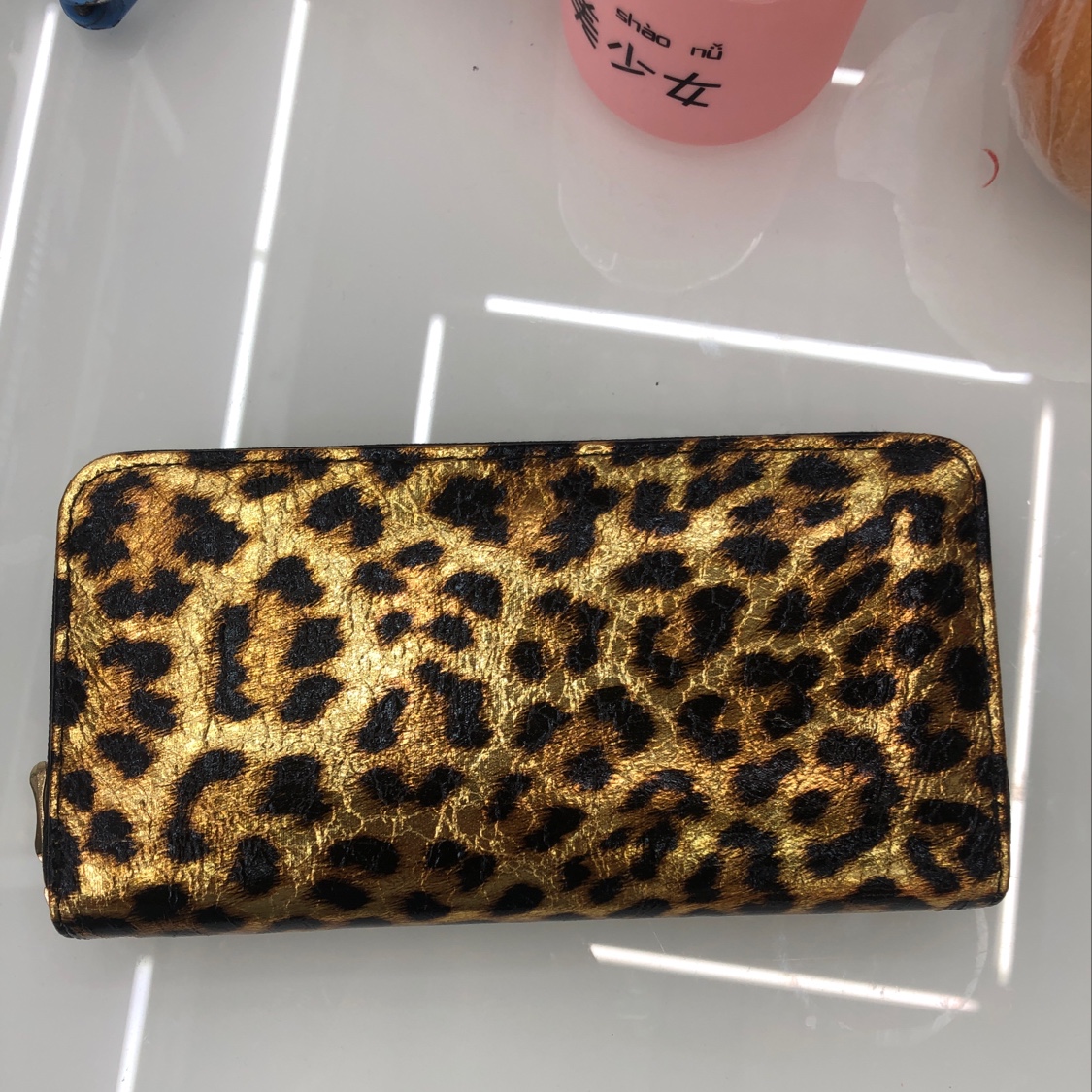 箱包皮具 / 钱包 / 零钱包豹纹单拉钱包1101