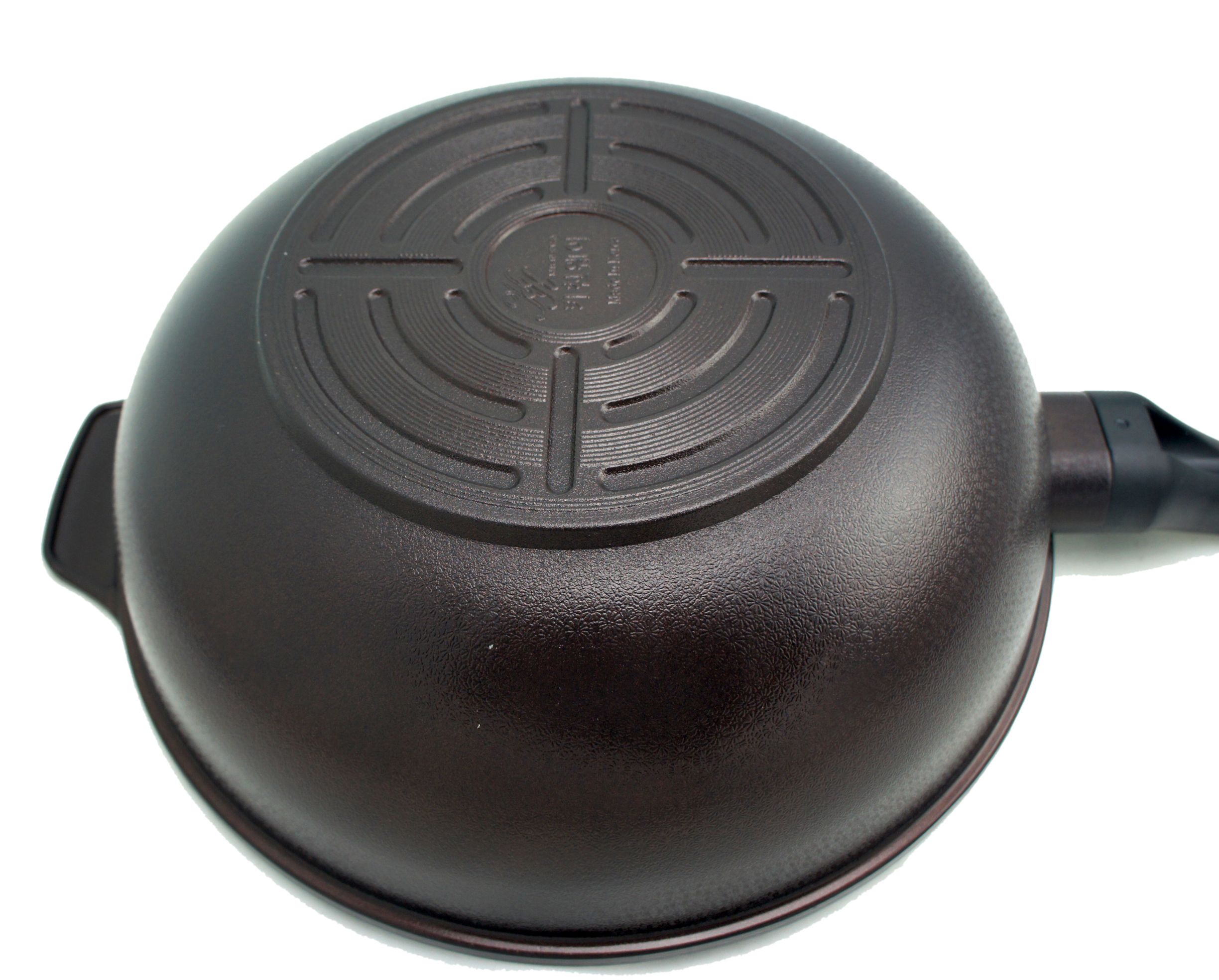 Kitchen Code: Korean Imported Kitchenware 3D Universal Brown Ceramic Non-stick wok 32cm (Lid Not included) detail image 2