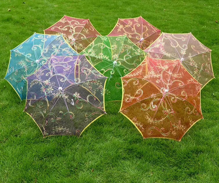 30Cm Embroidery Umbrella Craft Umbrella Decoration Umbrella Lace Umbrella Manufacturers Direct Sales