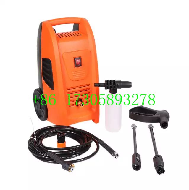 1400W high-pressure cleaner, carbon brush motor, high-pressure car wash machine, commercial and household cleaning, car wash pump, aluminum coil detail image 2