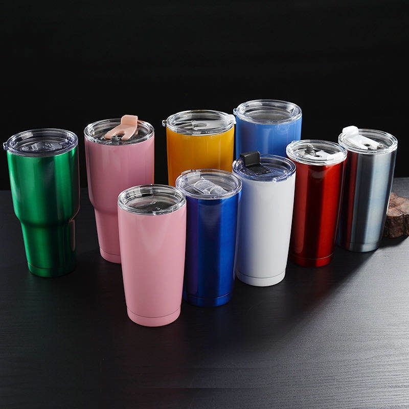 304双层不锈钢保温冰霸杯内喷陶瓷30OZ保冷车载汽车保冰杯冰酷杯304 double layer stainless steel ice cup with ceramic 30oz inside