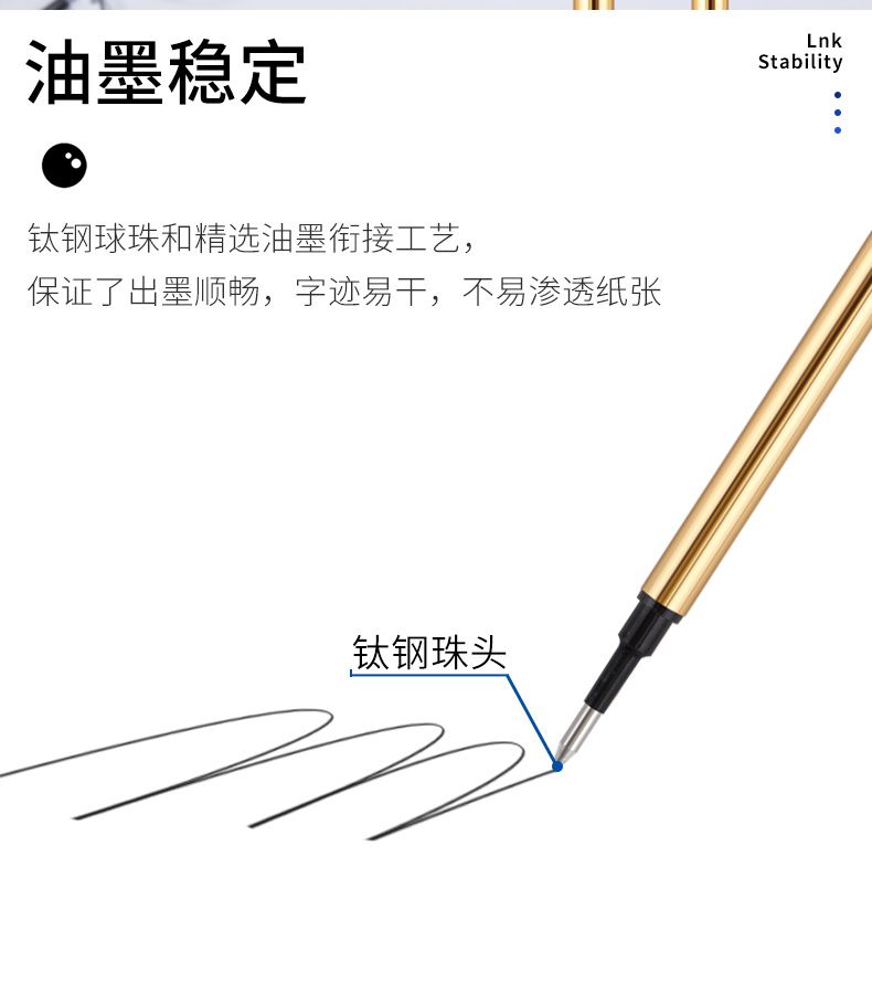 Baok BK2003 universal water-based pen refill 0.5mm to 0.7mm pic 9
