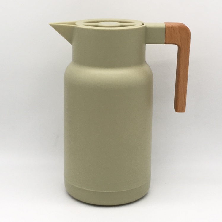 木纹手柄玻璃内胆保温壶