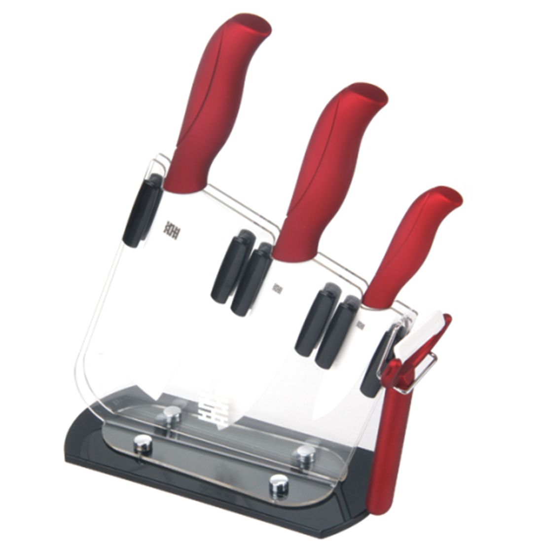 Yiwu Selection metal red fashion kitchen five-piece set /YK full figure