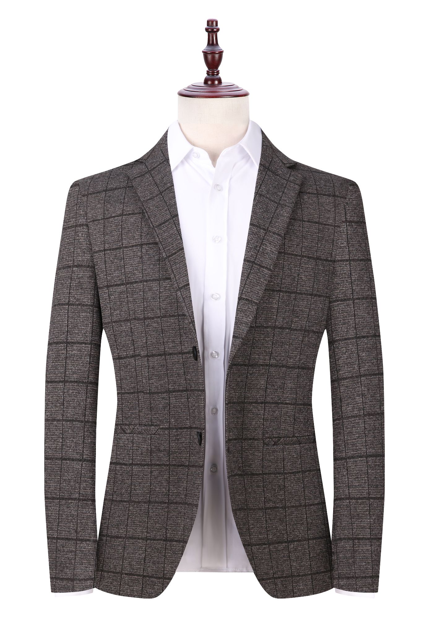 Light luxury man suit Autumn winter man easy check small suit Korean version slim suit jacket man