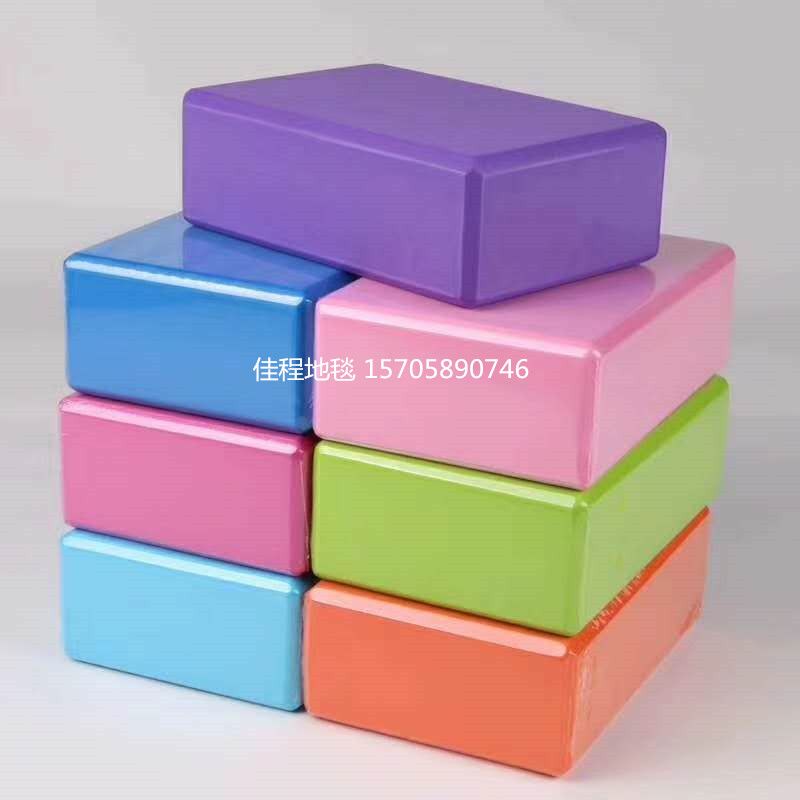 120gEVA yoga mat, plain yoga brick, solid color yoga brick, yoga products, yoga auxiliary brick, 3*6*9cm Application Scenario