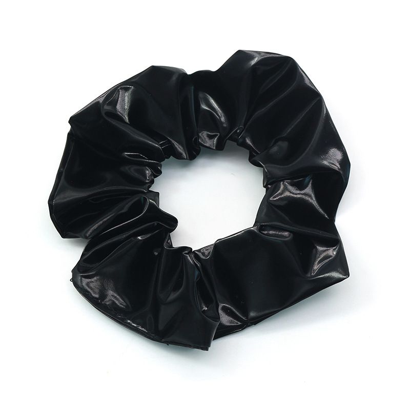 The same solid-color pearl chiffon pig intestine ring hair band as Yu Shuxin's, cute girl tied her hair in a bun detail image 3