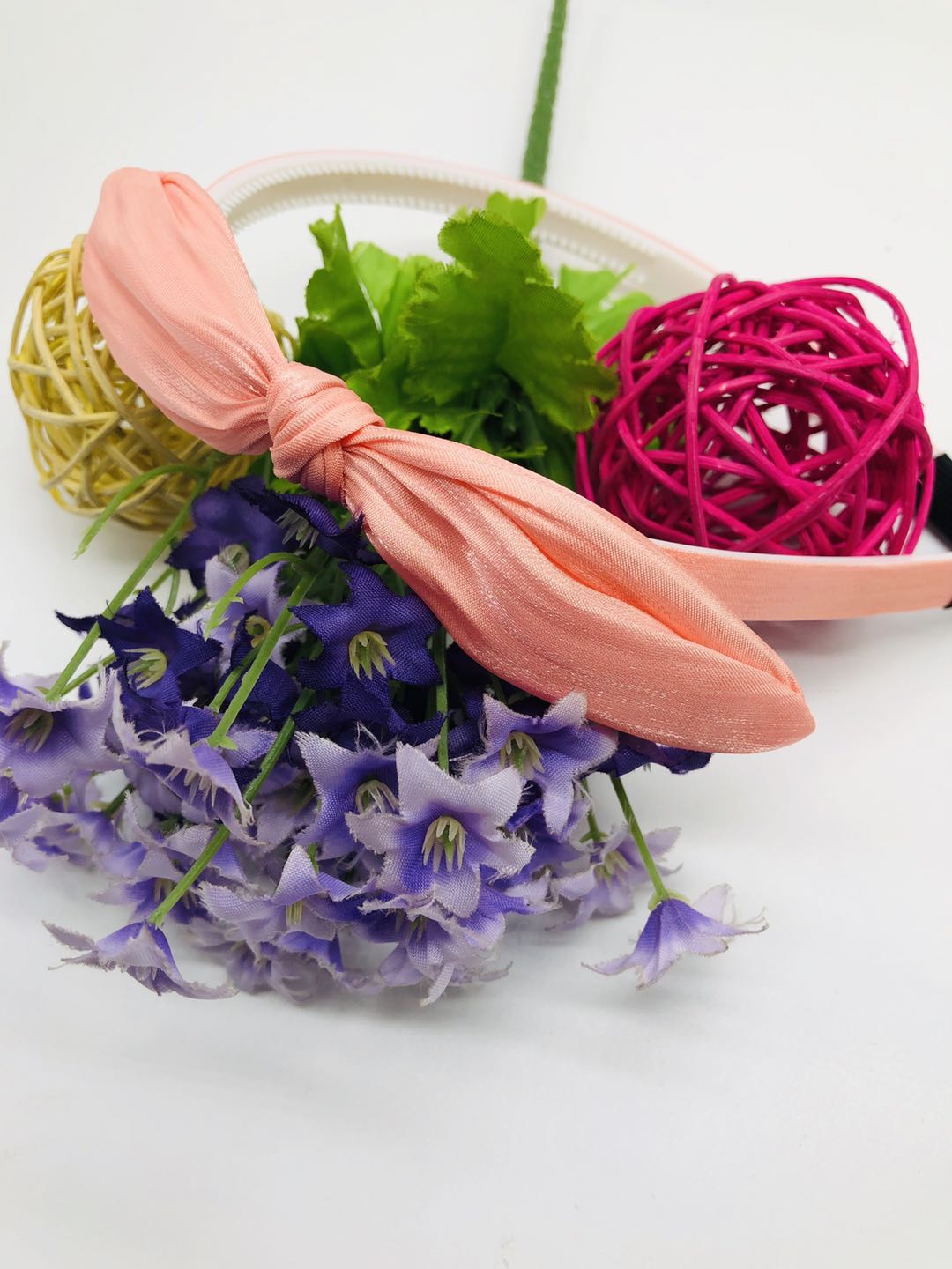 New high-quality Korean bow children's small scented fabric pleated large bow girls' hair band headband accessories