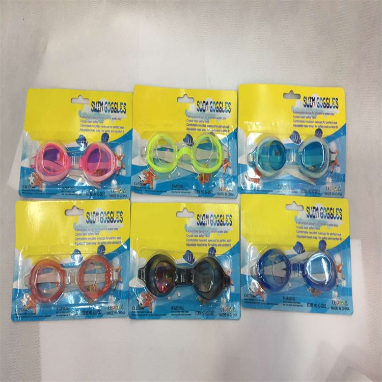 Direct wholesale from the manufacturer for foreign trade promotion, volume-selling children's card paper swimming goggles, children's swimming goggles, card paper swimming goggles pic 5