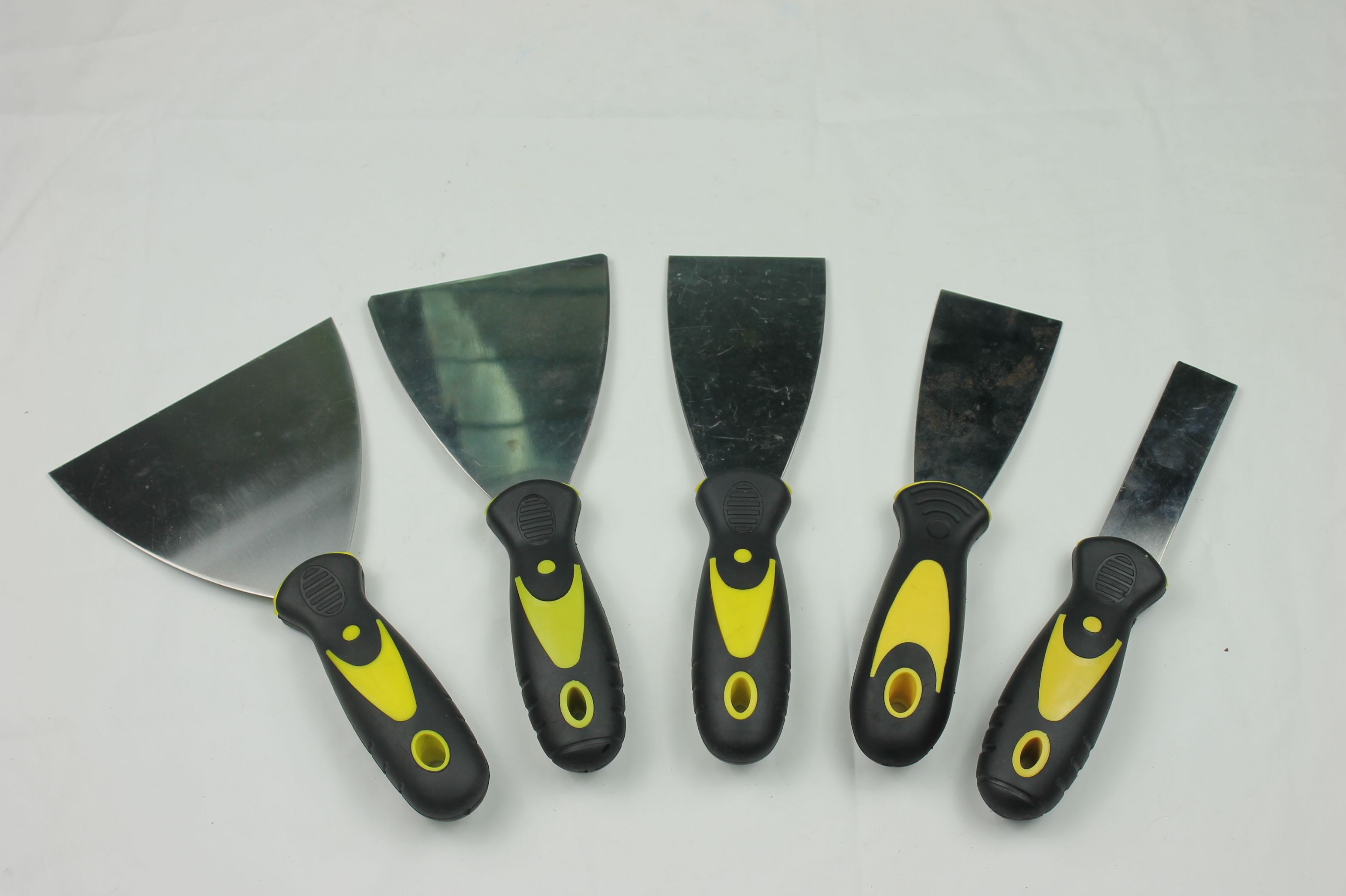 Cry face putty knife yellow and black color