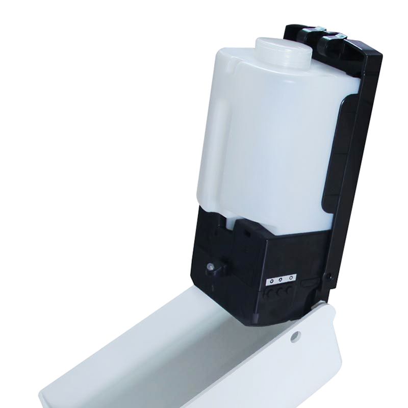850ML白色塑料自动感应洗手机ABS自动感应皂液器挂壁式自动消毒机详情图2