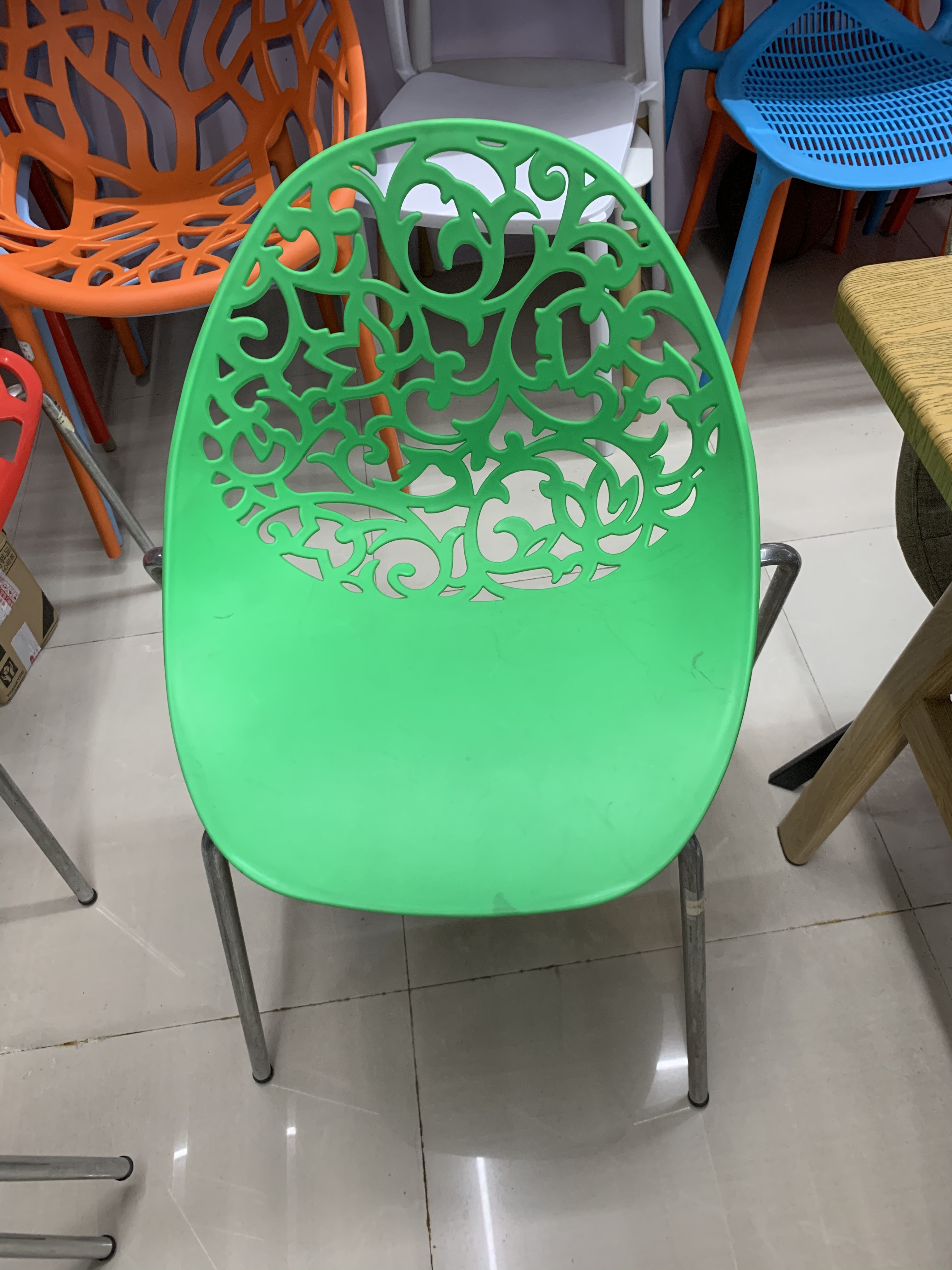 Flower Hole Chairs Indoor Meeting Chairs Specification drawing