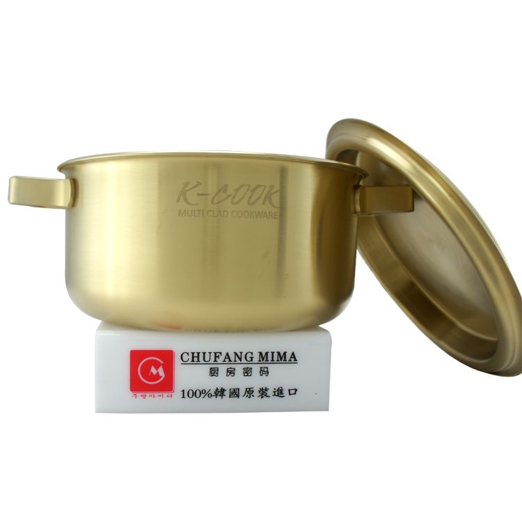 Kitchen Code: Original imported matte titanium soup pot from South Korea, 24cm detail image 3