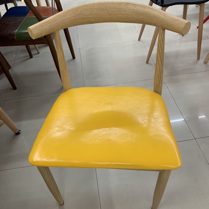 Iron Chair Transfer Yellow Pattern Yellow Chair; Customizable