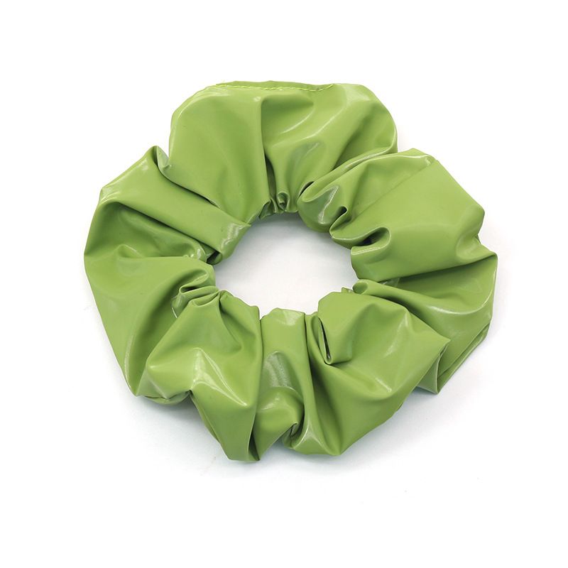 The same solid-color pearl chiffon pig intestine ring hair band as Yu Shuxin's, cute girl tied her hair in a bun detail image 4