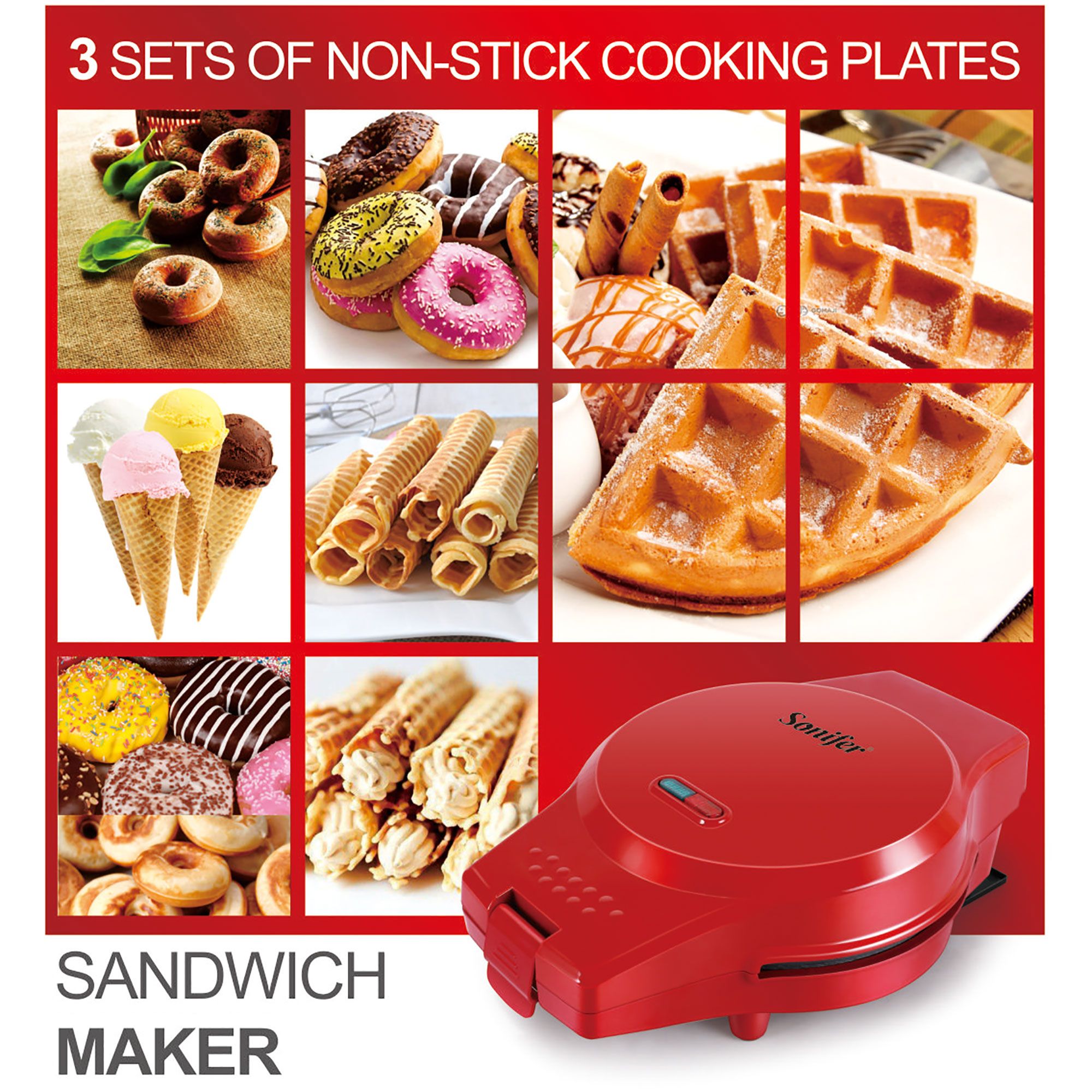 Sonifer Waffle maker SF-6083 detail image 1