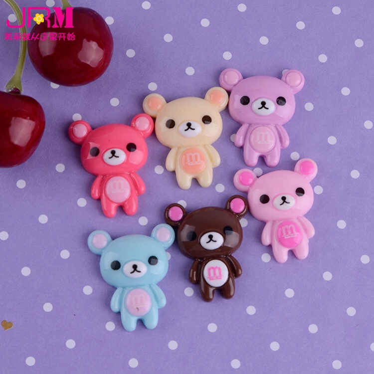 Manufacturers direct cartoon bear headdress hair accessories diy mobile phone accessories children hairpin accessories wholesale details Picture