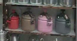 Marble-patterned pressure cooker, 7 liters