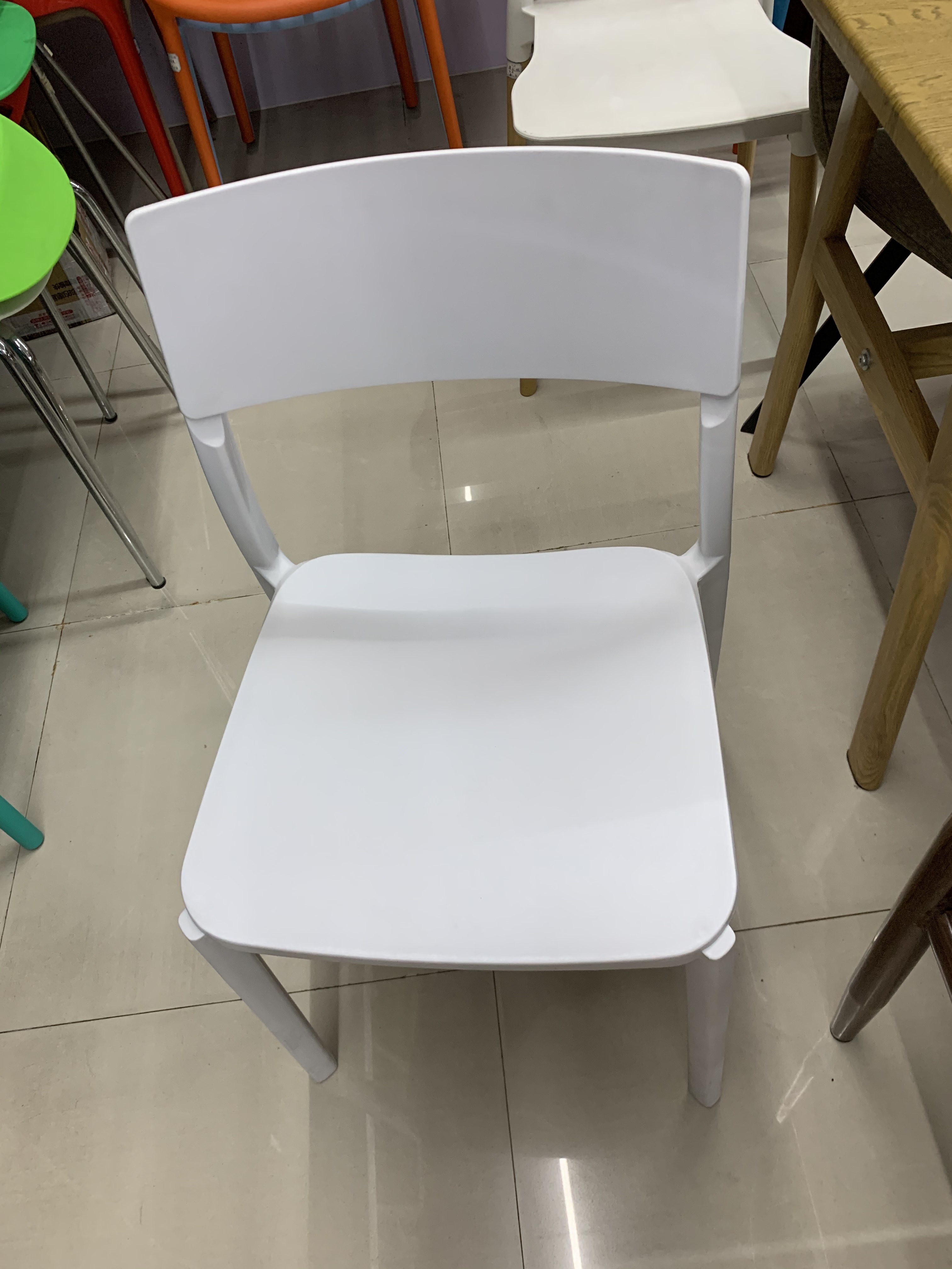 Three-Dimensional Chair Plastic Chair Specification drawing