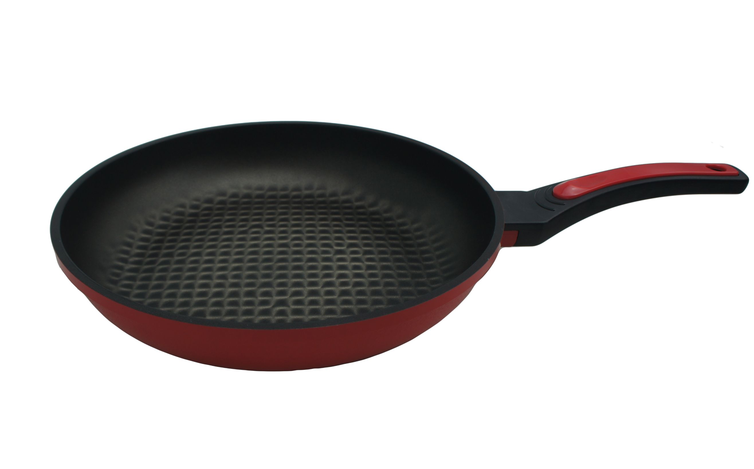 Kitchen Code: Korean Imported Kitchenware 3D Universal Red Diamond Frying Pan 30cm (Lid not included) detail image 4