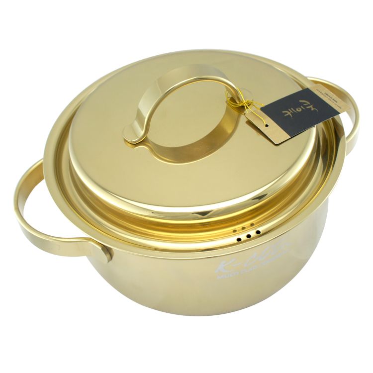 Kitchen Code: Korean original imported bright titanium soup pot, 20cm pic 1