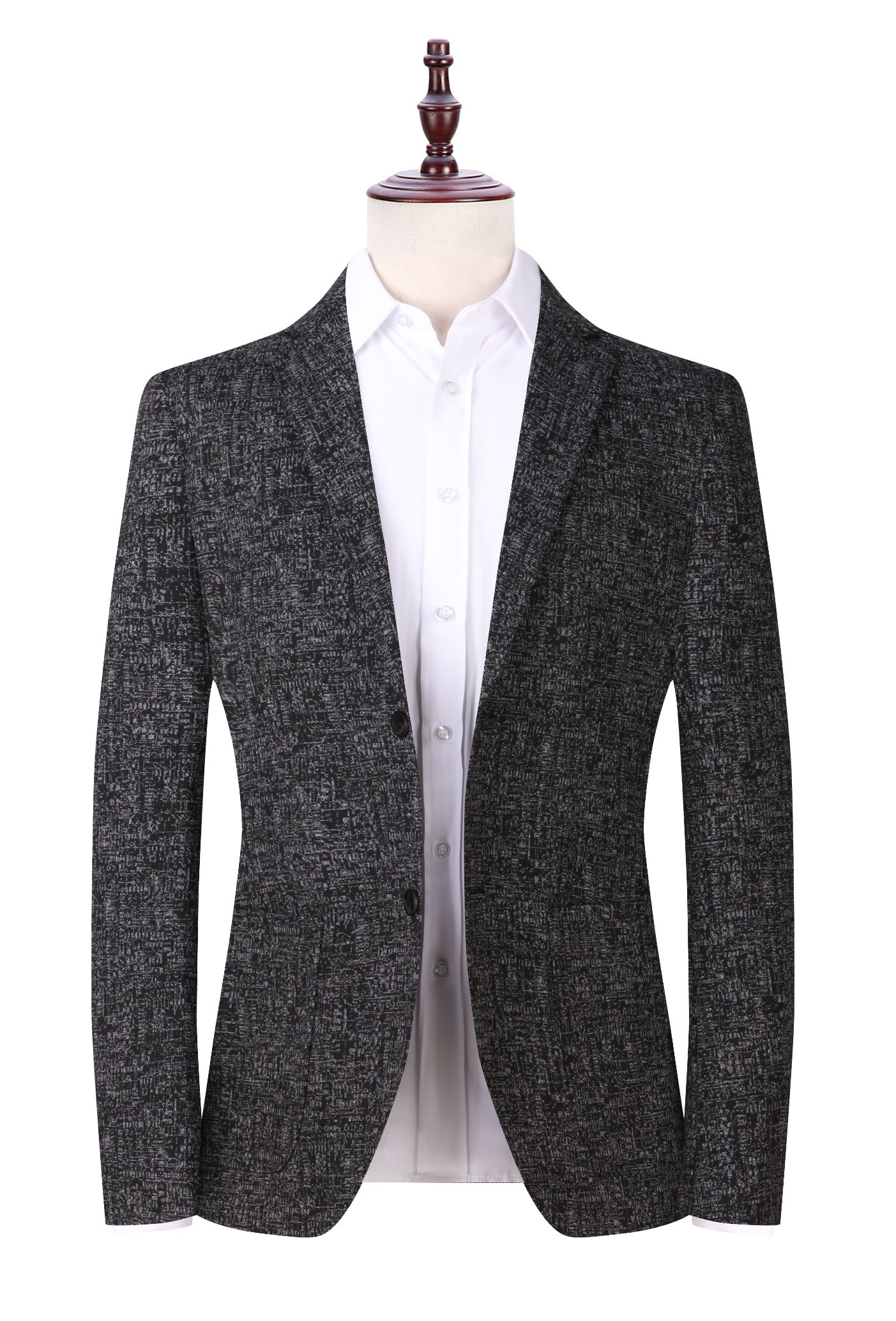 Knitted stretch men's blazer New autumn young men's small suit Korean slim suit jacket thumbnail